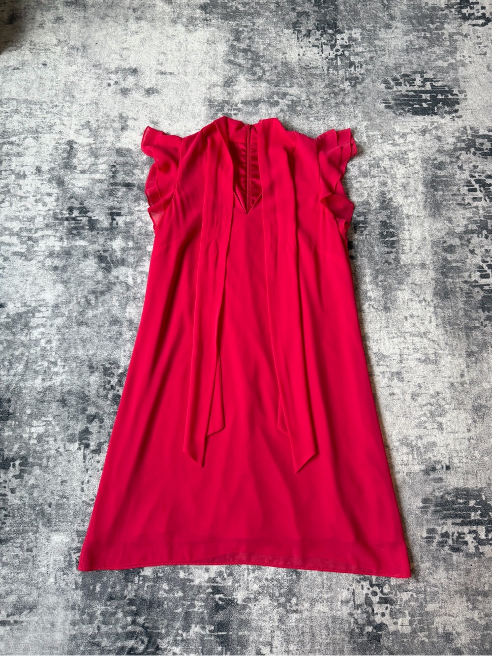 Vince Camuto Hot Pink V-Neck Shift Dress